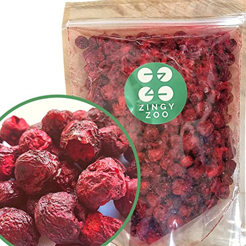Cerises Griottes Lyophilisé | XXL 500g Fruits Seches à Base de Fruits Frais | Griottes au Kirsch | Freeze Dried Fruit | Sans Sucre Ajouté Cerises Confite | Freeze Fruit Séchées Pur et Naturel Vegan