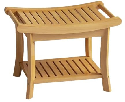 Bamboo Dusche Bank Mit Lagerung Regal Wasserdicht Dusche Stuhl SPA Dusche Bank Bad Sitz Perfekt Für Den Innenbereich Verwenden