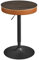 VASAGLE EKHO Kollektion - Bartisch, Stehtisch, 83-105 cm höhenverstellbar, Bistrotisch, Kleiner runder Tisch mit Stauraum, für Küche, Hausbar, Wohnzimmer, aschbraun-karamellbraun LBT022K01