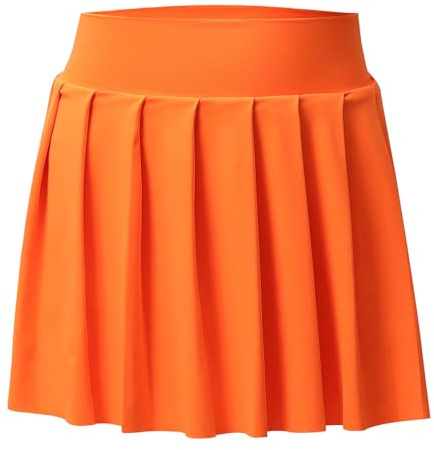 Bezioner Mädchen Tennisrock,Faltenrock mit Taschen Innenhose,Golf Skorts Plissierte Skater Sportrock Kinder Minirock Schuluniform