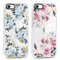 Coalbooliy 2 Stück HandyHülle für iPhone 7/8/iPhone SE 2022/2020 Hülle 4,7, Transparent Hülle mit Aesthetic Blume Muster Ultra Dünn Silikon Case Weich TPU Stoßfeste Schutzhülle für Mädchen Cover, 16
