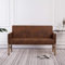 Sufrk Sitzbank mit Armlehnen 140 cm Bank Flur Garderobe Bank Flurbank Sitzbank Schlafzimmer Hockerbank Braun Wildleder-Optik