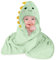 Aolso Kapuzenhandtuch Baby, Baby Handtuch Kapuze Handtuch für zarte Babyhaut, Baby Badeponcho für Babys und Kleinkinder ab für 0-5 Jahre, Poncho Handtuch aus kuschelig weicher Korallenfleece(Grün)