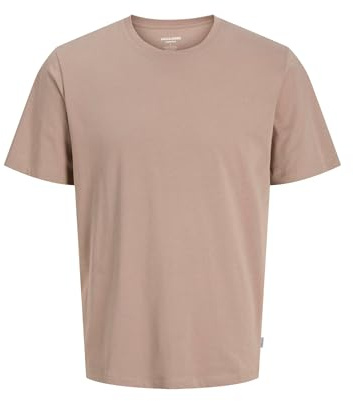 Jack & Jones Jjeorganic T-Shirt Basique SS col Rond Noos, Mocha Meringue, S