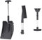 Item-Snow - Kit de pala 3 en 1 de aluminio negro, césped y jardín, remoción de nieve, palas de nieve