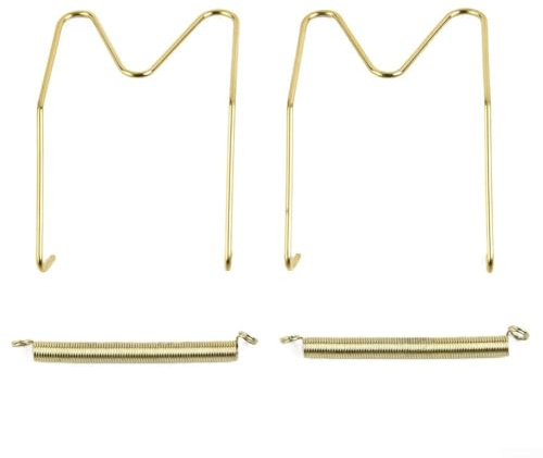 Wall Plate Hanger Invisible Dish Hanger Adjustable Plate Holder Spring Plate Hanger Decorative Plate Wall Mount Gold Wire Plate Hanger for Porch Plate Display(8inch)