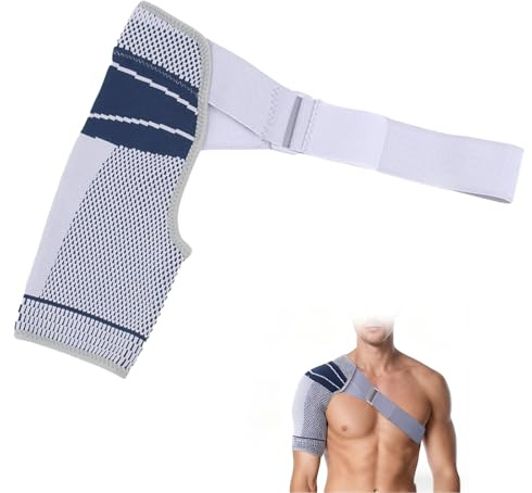 Bandage d'épaule réglable, soutien d'épaule, soulagement de l'inconfort après l'entraînement, stabilité pour les épaules, bandage d'épaule pour homme et femme, convient pour l'épaule gauche ou droite