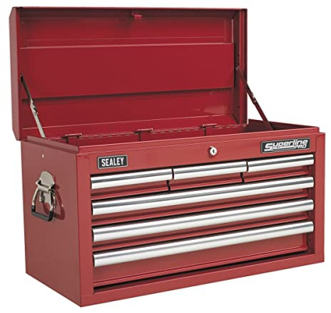 Sealey Ap33069 Topchest 6 Drawer With Ball Bearing Runners - Red
