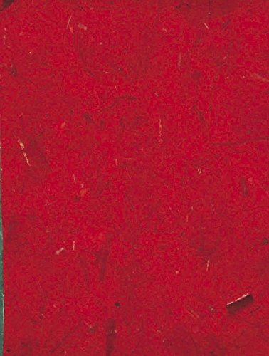 Clairefontaine 98209C - Packung mit 10 Bogen Bananenpapier, 65x95cm, 35g, ideal für Bastelaktivitäten, Rot, 1 Pack