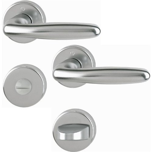 Hoppe Bad/WC-Garnitur (beidseits Griff) Aluminium 1510/42KV/42KVS Verona
