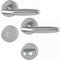 Hoppe Bad/WC-Garnitur (beidseits Griff) Aluminium 1510/42KV/42KVS Verona
