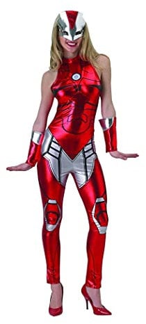 Rubie's 820009 Rubie's Official Marvel Miss Iron Man Resue Catsuit Adult Costume Ladies Medium