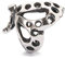 Trollbeads Damen-Bead Tanzender Schmetterling 925 Silber - TAGBE-10102