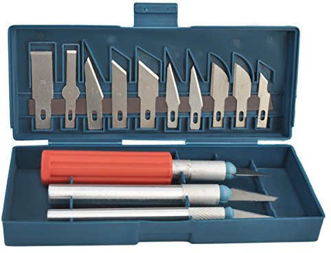 Bisturi, coltelli da modellazione di precisione per modellismo - set 16 pz. #3311