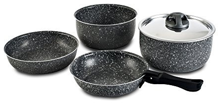 Beaver Brand Unisex – Erwachsene Rockza 20 Kochtopf-Set mit Alkoholbrenner, Aluminium, Standard