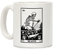 LookHUMAN Death Tarot Kaffeetasse aus Keramik, 325 ml, Weiß