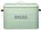 KitchenCraft Living Nostalgia LNBBINGRN Large Metal Bread Bin, 34 x 21.5 x 25 cm (13.5 x 8.5 x 10) - English Sage