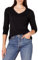 Amazon Essentials Women's Regular-Fit Lightweight Long-Sleeve V-Neck Jumper (Available in Plus Size), Black, L