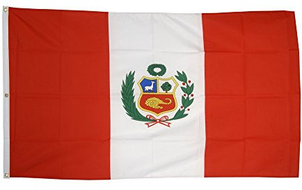 Flaggenfritze Fahne/Flagge Peru - 150 x 250 cm + gratis Sticker, XXL-Fahne