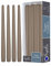 Hyoola Stabkerzen - 25 cm Braungrau, Tropffreie Tafelkerzen - Kerzen Lange Brenndauer 8 Stunden - 12er Pack