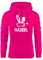 MoonWorks® Kapuzen Pullover Damen Ski-Haserl Ski-Hase Après Ski Party Ski-Fahrer Snowboard-Fahrer Hoodie Frauen pink L
