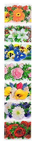 Ostereier Thermofolien Blumen | 1 Stück | Dekomanschette | Etikett | 7 Verschiedene Motive | Bunte Ostereier ohne malen