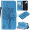 Zchen Cover per Samsung Galaxy A40, custodia a portafoglio in pelle PU, a portafoglio, pieghevole, con coperchio pieghevole, per Samsung Galaxy A40 (gatto blu)