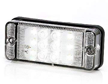 LED reversing lamp rectangular W84 12V-24V 702