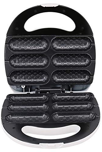 ACAMPTAR Electric Crispy Corn Hotdog Waffle Maker French Muffin Hot Dog Lolly Stick Sausage Machine Breakfast Pan Baking Grill UK Plug