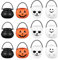 Cabilock Mini Halloween Eimer Süßigkeitenhalter Mehrzweck Neuheit Schwarz Hexe Kunststoff Halloween Hexen Kessel Kessel Schädel Kürbis Geister Süßigkeiten Eimerhalter Dekor für Halloween