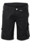 Planam 6460064 Norit Damen Shorts, Schwarz/Schwarz, Größe XXXL