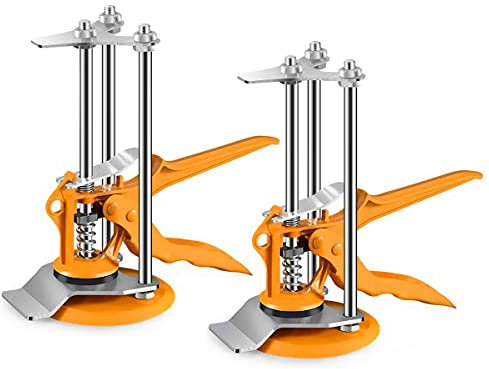 2PCS Updated Wall Tile Levelling System, Tile Lifter, Tile Lifting Adjuster, Tile Leveller Height Regulator, Ceramic Tile Locator, Drywall Lifts Jack