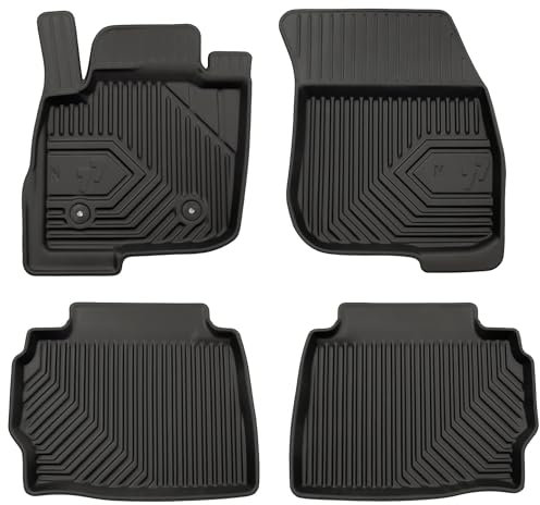 MOTOS Gummimatten Auto Fussmatte passend für Ford Mondeo V 2014-2022 24,5 cm zwischen den Mattensteckern Verbessern Sie Ihren Reisekomfort mit Antirutschmatte Auto No.77 - Allwetter fußmatten Auto, Sc