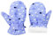 Durio Fäustlinge Kinder Skihandschuhe Winddicht Warme Winterhandschuhe Ski Handschuhe für Jungen und Mädchen Skifahren Blau Wal 2-4 Jahre（Tag Size M）