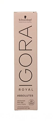 Schwarzkopf Haarfarbe Professional Igora Royal Absolutes Permanent Anti-Age Color Creme 7-710 Mittelblond Kupfer Cendré Natur