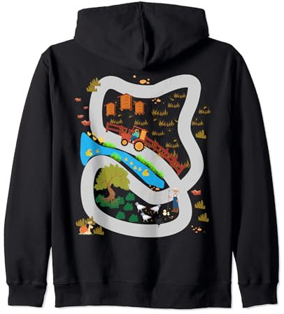 Spielteppich Dorf Track Spielstraße Automassage Geschenk Kapuzenjacke