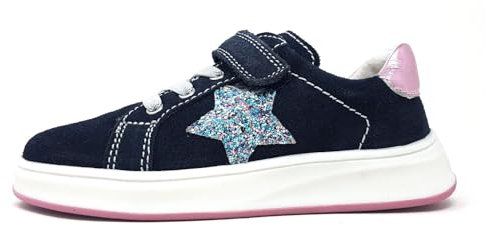 Richter Kinderschuhe Mädchen Klettschuh Blau Freizeit, Schuhgröße:33 EU
