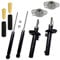KDS Premium Stoßdämpfer Set Domlager Puffer vorne hinten passend für kompatibel mit Golf 5 Passat Eos Scirocco Touran A3 Leon Toledo Altea Skoda Octavia
