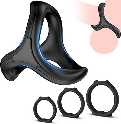 Anillos de Pene Masculino Tres en Uno, Cock Ring que Mejora el Placer, Anillo de Placer para el Pene - Mayor Firmeza Más Tiempo