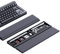 Hagibis Tastatur Handgelenkauflage Pad Unterstützung mit Desktop Partition Aufbewahrungskoffer, Ergonomisch Weich Memory Foam, Anti-Rutsch Gummi Basis für Computer Tastatur, Büro, Zuhause (Schwarz)