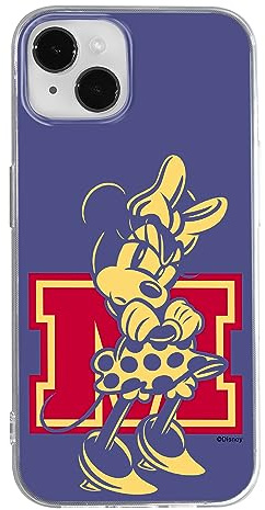ERT GROUP mobile phone case for Iphone 14 PLUS original and officially Licensed Disney pattern Minnie 072 optimally adapted to the shape of the mobile phone, case made of TPU