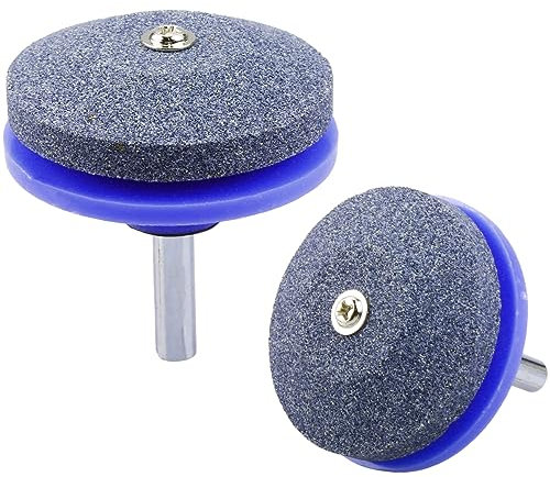 2Pcs Lawn Mower Blade Sharpener - Heavy Duty Garden Tool Sharpener
