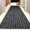 Q Style Ultra Absorbent Moisture Guard Door mat - Door Matts indoor | Indoor and Outdoor Mat | Easy Clean and Durable rubber kithcen mat (Grey, 80 x 150 CM)