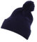 Flexfit Unisex 1501P-Cuffed Pom Knit Beanie-Mütze, Navy, one Size
