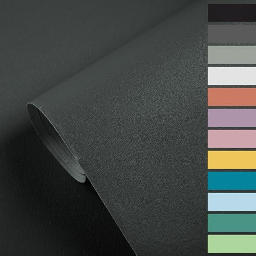 Sparklenut Peel and Stick Wallpaper - Self Adhesive Vinyl Wrap Film for Walls, Doors, Living Room, Bedroom - 40cm*10M (Deep Space Gray)