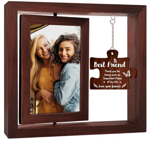 Best Friends Bilderrahmen, Freundschaft, Weihnachten, lustige Geschenke für Frauen, Fotorahmen, 10 x 15 cm, beste Freundin, Geburtstag, Erntedankfest, Langstreckenausflug, Geschenke für Freunde