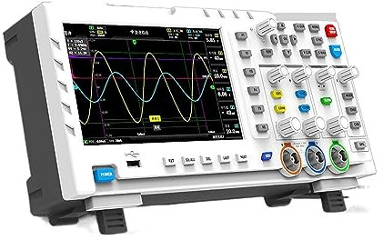 Osciloscopio digital, Osciloscopio digital 1014D Generador de señal de entrada de doble canal 2 en 1 Escritorio 1GSa / s Tasa de muestreo P4100 Sonda Portátil y fácil de usar(1014D)