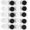 PYJLBX Fridge Magnets - 20 Pcs Heavy Duty Mini Magnets for Whiteboard, Fridge, Notice Board, Office (Black+White)
