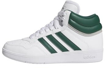 adidas Hoops 4.0 Mid Shoes, Zapatillas, Unisex niños, Cloud White/Collegiate Green/Grey Two, 38 EU