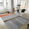 RUGMRZ Bad Matte grauer Sofateppich mit geometrischem Design im modernen Stil pflegeleicht Teppichboden Auslegware 120X200CM
